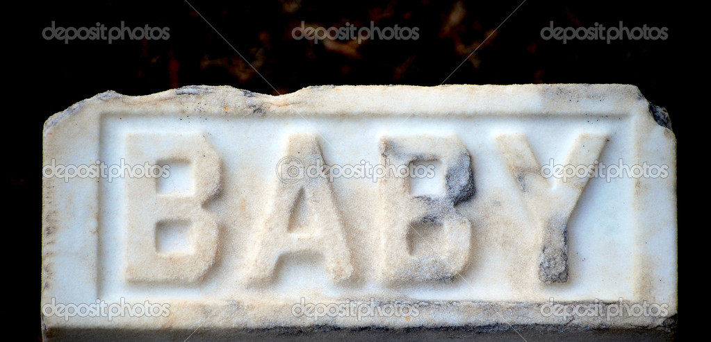 Baby tombstone. Stock Photo by ©oscarcwilliams 17368479