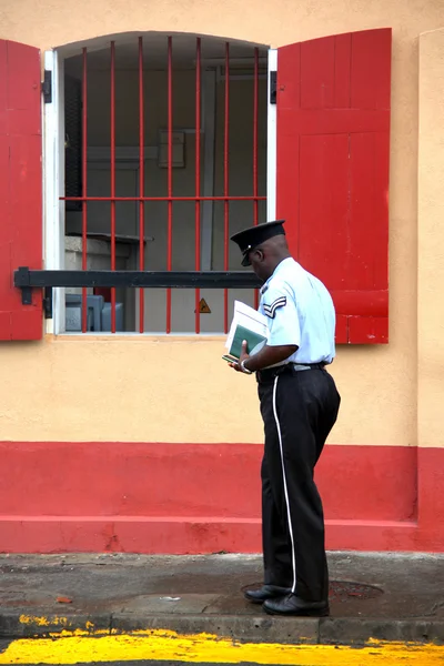 Polícia das Caraíbas . — Fotografia de Stock