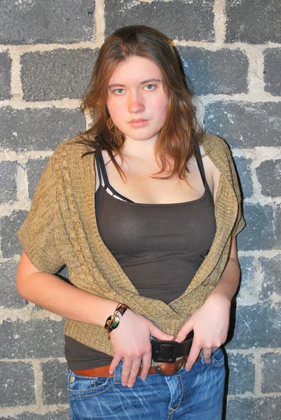 Grunge female teenager. — Stock Photo, Image