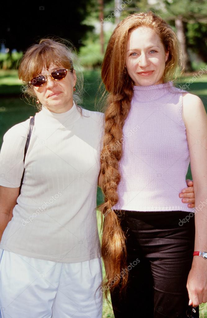 Russian mom and girl Russian mom and girl
