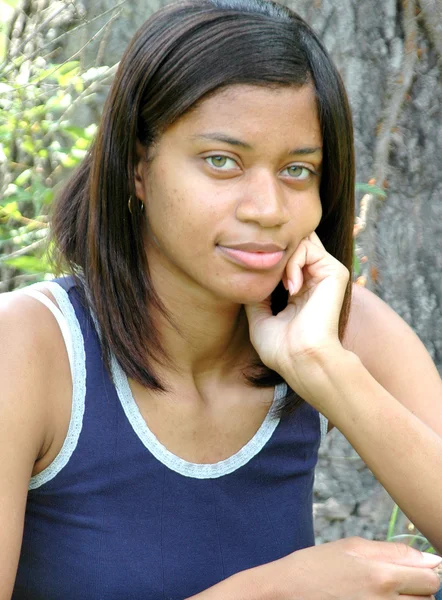 Afro-Amerikaanse vrouw. — Stockfoto