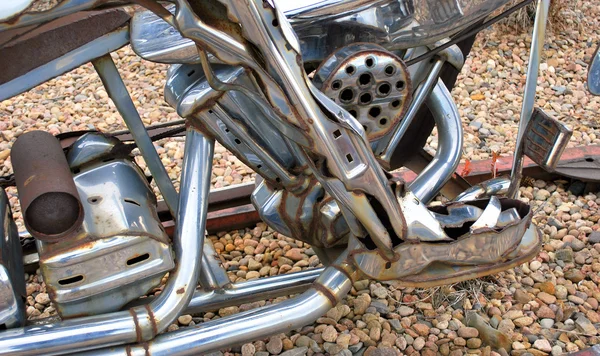 Chrome motorbike. — Stock Photo, Image