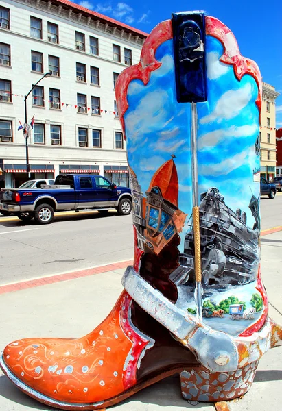 Cheyenne, Wyoming boots, — Stock Photo, Image