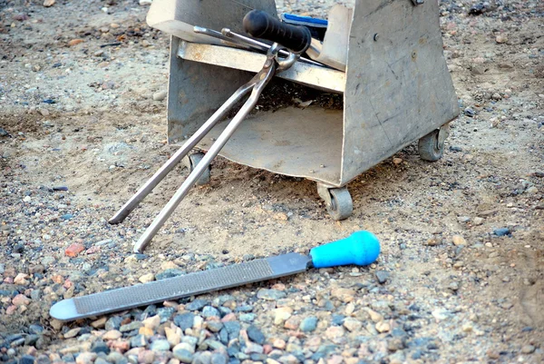 Caja de herramientas Farrier . — Foto de Stock