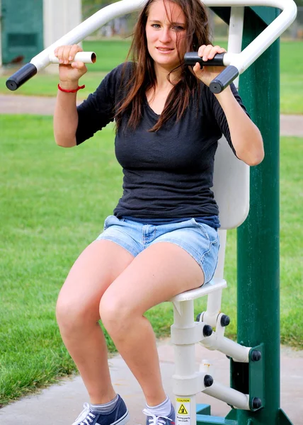 Øvelse utendørs . – stockfoto