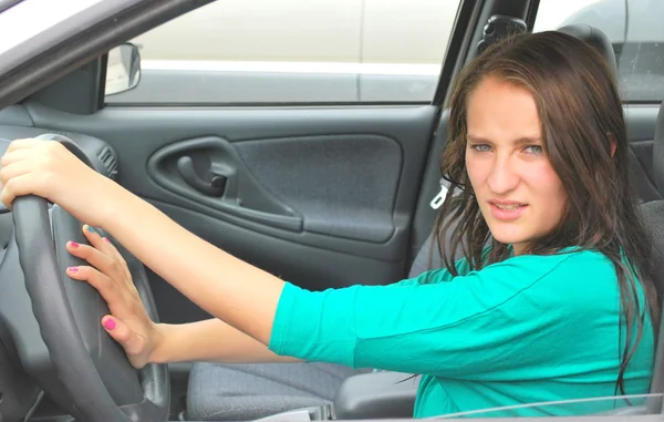 Female driver. — Stock Photo, Image