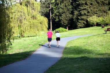 Çift jogging.