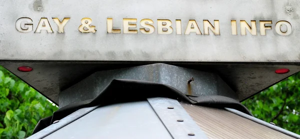 Gay, lesbian booth. — Stock Photo, Image