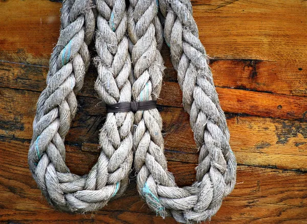 Csónak tie-in kötél. — Stock Fotó