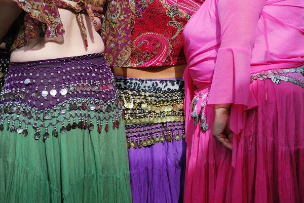 Belly Dancers Doing Practice Session Stage — Stock Photo, Image