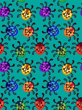 uğur böceği seamless modeli