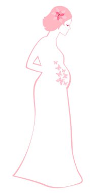 Karnında kelebekler hangi bakarak hamile kadın