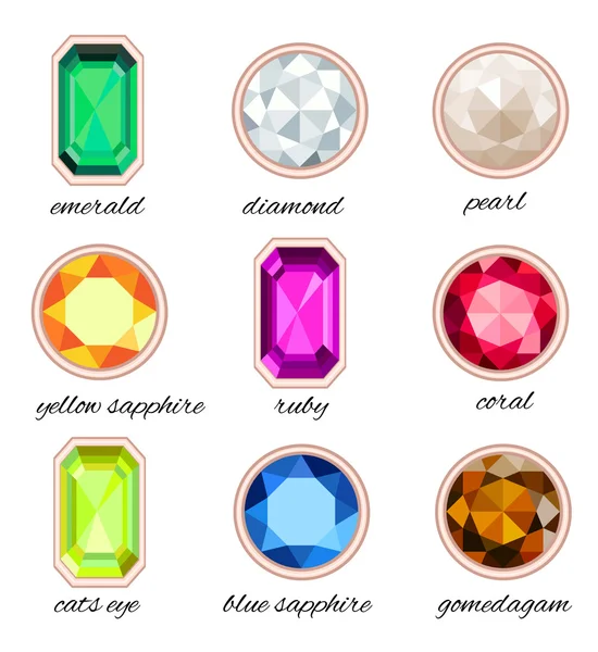 Set Navaratna — Image vectorielle