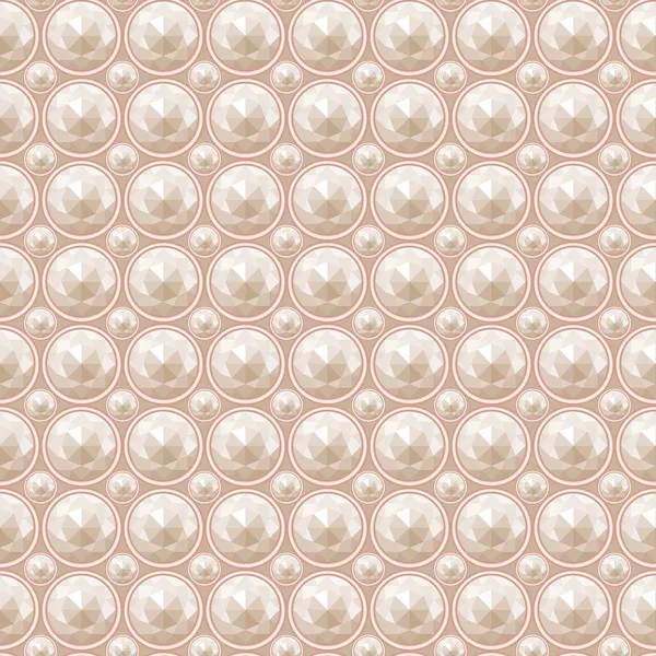 Pearl seamless pattern — Stock Vector