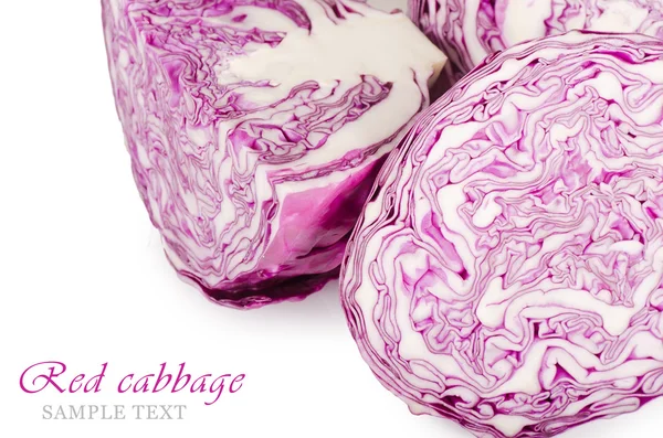 The red cabbage isolated — Stock Photo, Image