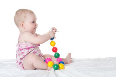 beyaz izole küçük bebek