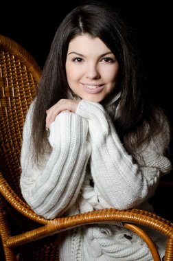 Hasır Sandalye kız güzel