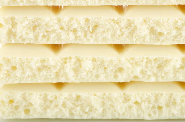 Close-up image of white chocolate studio — Stock Photo, Image