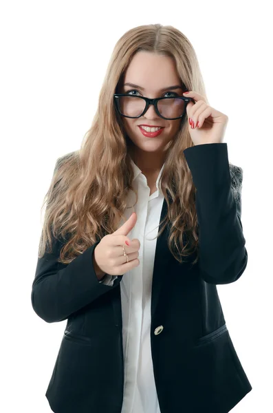 Retrato de la joven y hermosa empresaria — Foto de Stock