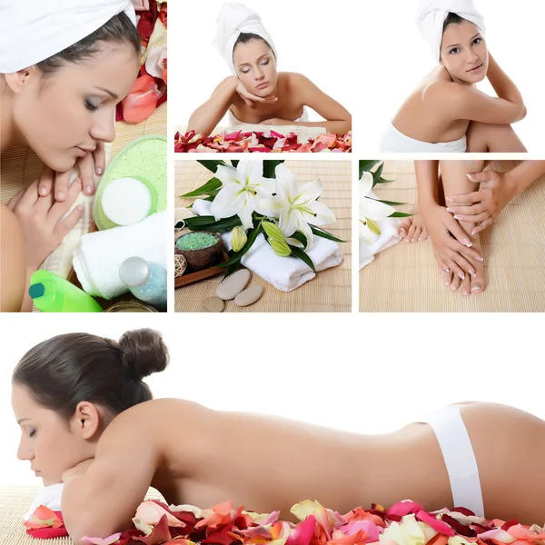 Spa bella donna — Foto Stock