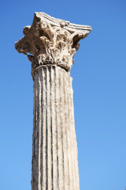 Ephesus 'ta (Efes) Türkiye' deki Roma zamanından kalma bina detayları