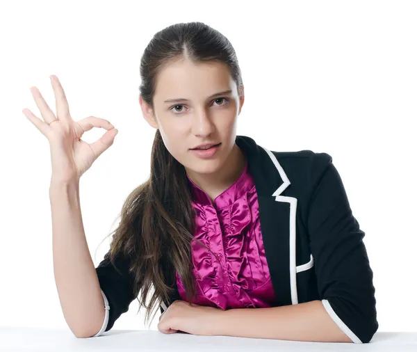 Portrait of the young beautiful businesswoman — Stock Photo, Image