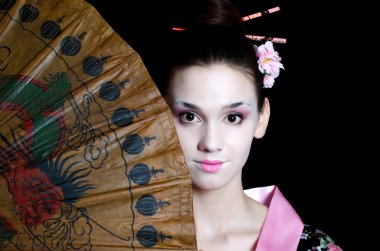 Japon makyaj güzel kız