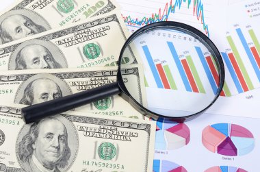 banknot dolar grafik ile