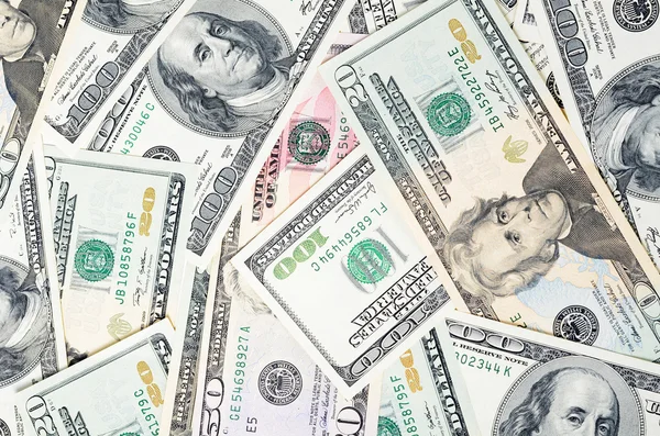 Dollar banknotes, business money background — Stock Photo, Image