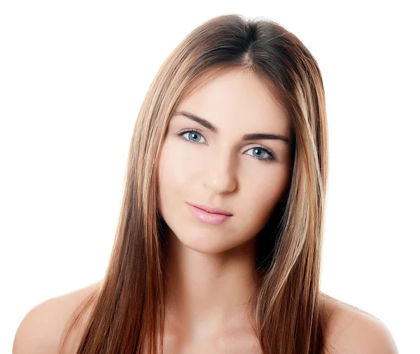 The beautiful girl with natural make-up Stock Picture