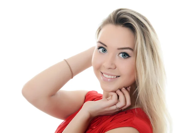 Portrait of the young beautiful girl — Stock Photo, Image