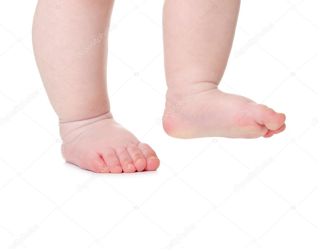 Legs of the baby