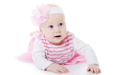 beyaz izole küçük bebek