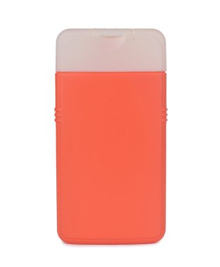 Beyaz arkaplanda izole edilmiş plastik şişe