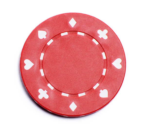 Un casino chips aislados en blanco —  Fotos de Stock