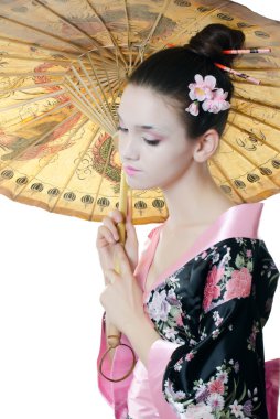 makyaj bir Japon kızla