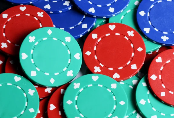 Casino chips as a background — Stock Photo, Image