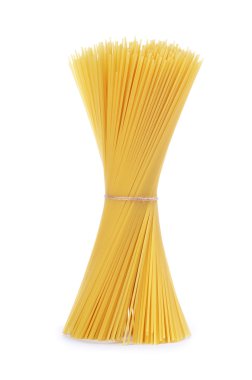 Beyaz arka plan üzerinde izole grup makarna spagetti makarna