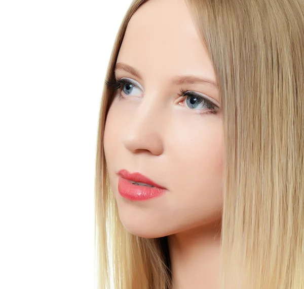 Das junge schöne Mädchen mit Make-up — Stockfoto