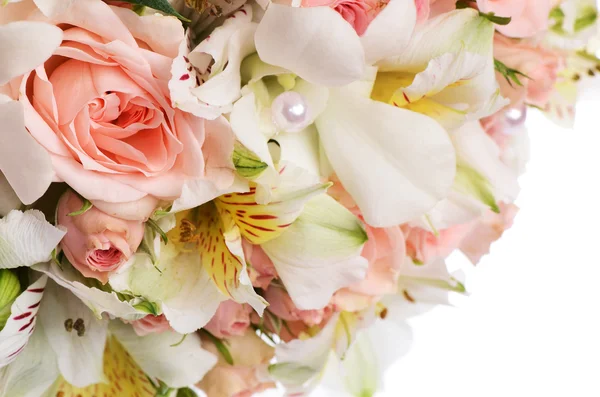 Strauß schöner Blumen als Hintergrund — Stockfoto
