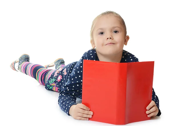 Meninas ler livro — Fotografia de Stock