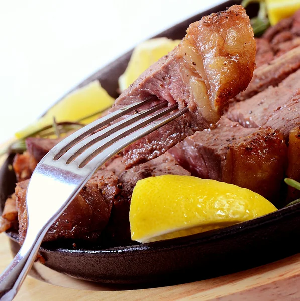 Stake from mutton — Stock Photo, Image
