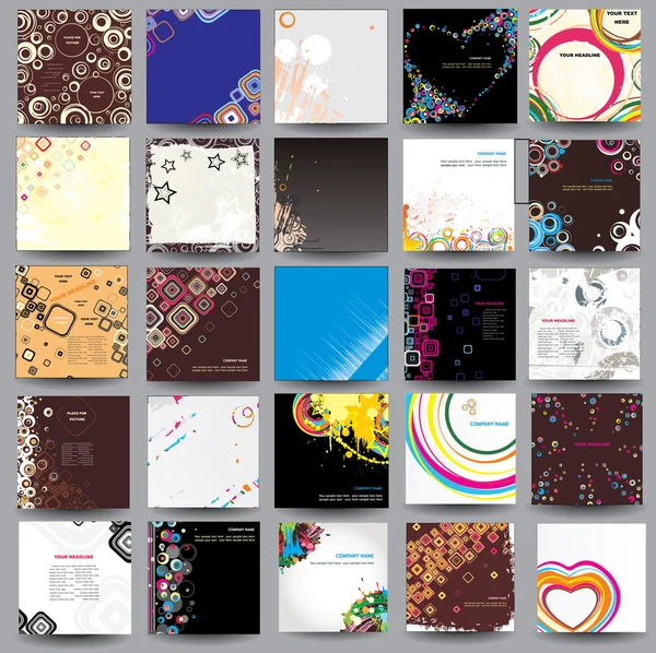 Collectie posters (cd cover Format ) — Stockvector