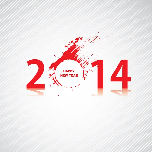 Design des neuen Jahres 2014 — Stockvektor