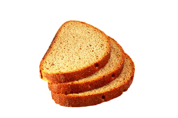 Toasted bread on a white background Royalty Free Stock Photos