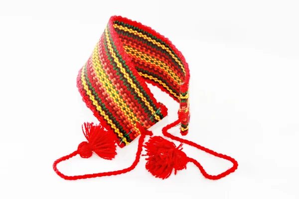 Red armband in the Ukrainian style Stock Image