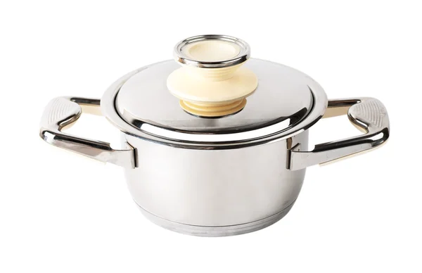 Stainless steel pan — Stock Photo, Image