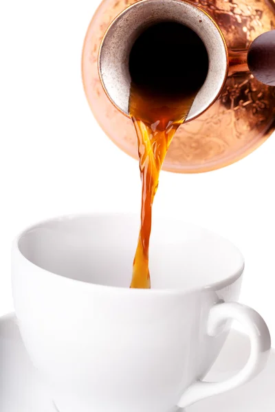 Pouring coffee — Stock Photo, Image