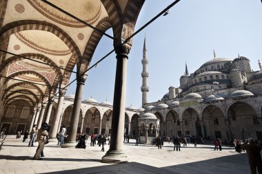 Mavi Sultanahmet Camii - iç avlu