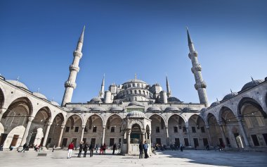 Mavi Sultanahmet Camii - iç avlu